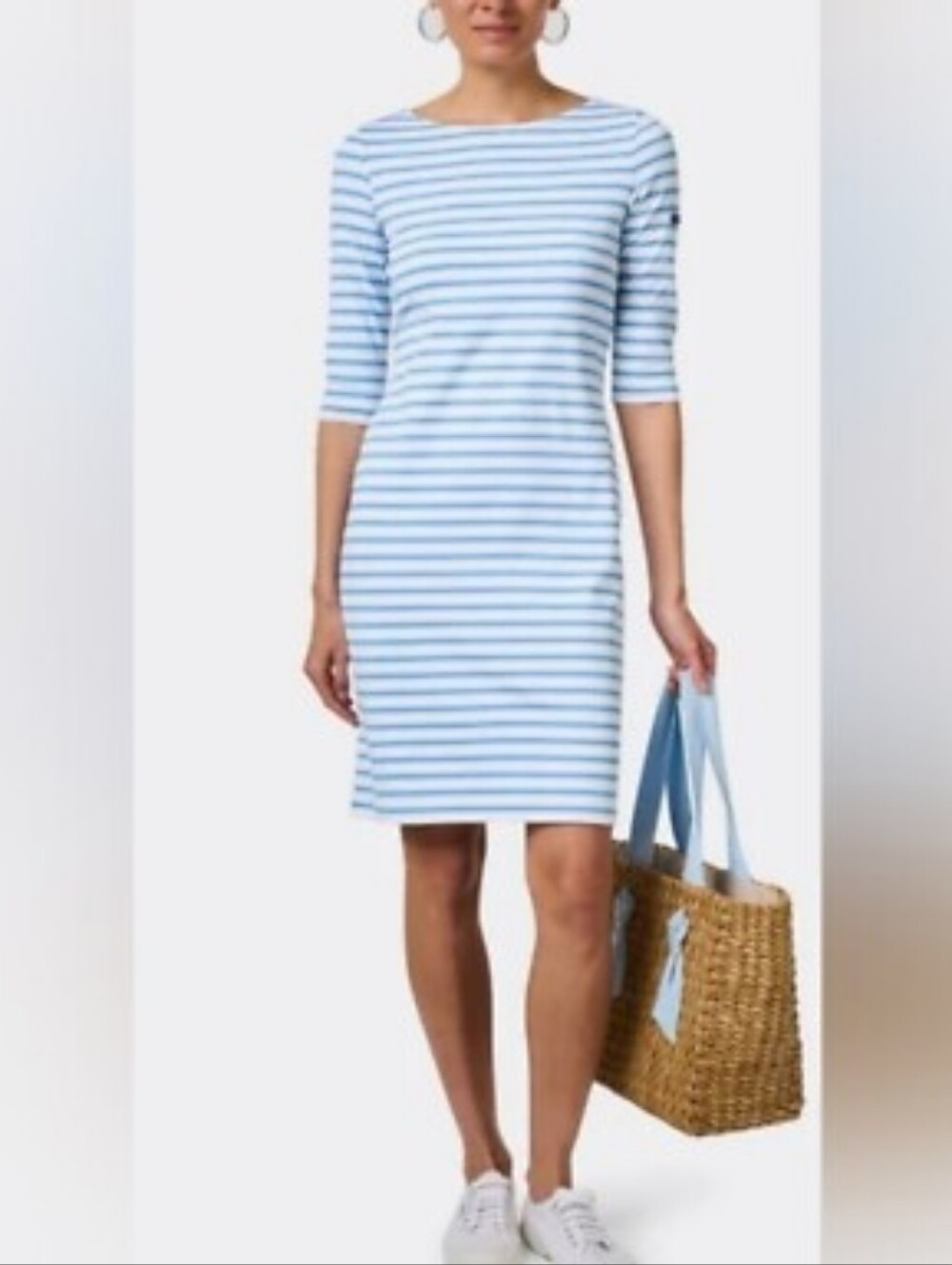 Saint James Classic Striped Boatneck Dress